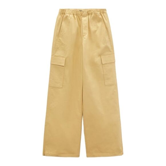 ZARA | Straw | FULL LENGTH PANTS - Picture 2 of 10